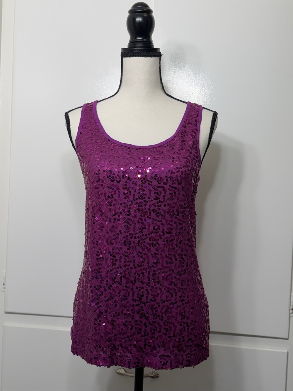 Charlotte Russe Women's Sequin Tank Top